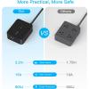 image10 Ft Power Strip Long Cord HANYCONY Extension Cord Surge Protector with Flat Plug 8 Outlets 4 USB Charging Station2 USB C Wall Multiple Plug Outlet Extender for Home Office Desk10Ft