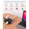 image10 Ft Power Strip Long Cord HANYCONY Extension Cord Surge Protector with Flat Plug 8 Outlets 4 USB Charging Station2 USB C Wall Multiple Plug Outlet Extender for Home Office Desk5Ft