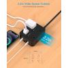 image10 Ft Power Strip Long Cord HANYCONY Extension Cord Surge Protector with Flat Plug 8 Outlets 4 USB Charging Station2 USB C Wall Multiple Plug Outlet Extender for Home Office Desk15Ft
