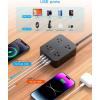 image10 Ft Power Strip Long Cord HANYCONY Extension Cord Surge Protector with Flat Plug 8 Outlets 4 USB Charging Station2 USB C Wall Multiple Plug Outlet Extender for Home Office Desk10Ft