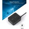 image10 Ft Power Strip Long Cord HANYCONY Extension Cord Surge Protector with Flat Plug 8 Outlets 4 USB Charging Station2 USB C Wall Multiple Plug Outlet Extender for Home Office Desk5Ft
