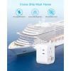image2 Pack US to India Plug Adapter HANYCONY Type D Travel Plug Adapter with 4 Outlets 4 USB Charger 2 USB C Ports India Power Adapter for USA to India Bangladesh Maldives Pakistan Nepal SudanType C  Most of Europe