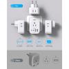 image2 Pack US to India Plug Adapter HANYCONY Type D Travel Plug Adapter with 4 Outlets 4 USB Charger 2 USB C Ports India Power Adapter for USA to India Bangladesh Maldives Pakistan Nepal SudanType EF  Germany France