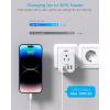 image2 Pack US to India Plug Adapter HANYCONY Type D Travel Plug Adapter with 4 Outlets 4 USB Charger 2 USB C Ports India Power Adapter for USA to India Bangladesh Maldives Pakistan Nepal SudanType C  Most of Europe