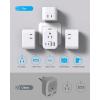 image2 Pack US to India Plug Adapter HANYCONY Type D Travel Plug Adapter with 4 Outlets 4 USB Charger 2 USB C Ports India Power Adapter for USA to India Bangladesh Maldives Pakistan Nepal SudanType C  Most of Europe
