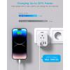 image2 Pack US to India Plug Adapter HANYCONY Type D Travel Plug Adapter with 4 Outlets 4 USB Charger 2 USB C Ports India Power Adapter for USA to India Bangladesh Maldives Pakistan Nepal SudanType EF  Germany France