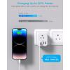 image2 Pack US to India Plug Adapter HANYCONY Type D Travel Plug Adapter with 4 Outlets 4 USB Charger 2 USB C Ports India Power Adapter for USA to India Bangladesh Maldives Pakistan Nepal SudanType D  India Maldives