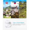 image2 Pack US to India Plug Adapter HANYCONY Type D Travel Plug Adapter with 4 Outlets 4 USB Charger 2 USB C Ports India Power Adapter for USA to India Bangladesh Maldives Pakistan Nepal SudanType J  Switzerland
