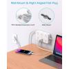 imageExtension Cord 10 Ft HANYCONY Surge Protector with 12 Outlets 4 USB Ports 2USB C Large Desk Power Strip with Long Cord Flat Plug Wall Mount for Office Home College Dorm Room Essentials WhiteWhite