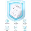 imageExtension Cord 15 Ft Power Strip with 4 USB Ports2 USB C HANYCONY 8 Surge Protector Outlets with Flat Plug Wall Mount Desk for Home Office College Dorm Room Essentials5Ft