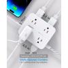 imageExtension Cord 15 Ft Power Strip with 4 USB Ports2 USB C HANYCONY 8 Surge Protector Outlets with Flat Plug Wall Mount Desk for Home Office College Dorm Room Essentials5Ft
