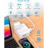 imageExtension Cord 15 Ft Power Strip with 4 USB Ports2 USB C HANYCONY 8 Surge Protector Outlets with Flat Plug Wall Mount Desk for Home Office College Dorm Room Essentials15Ft