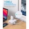 imageExtension Cord 15 Ft Power Strip with 4 USB Ports2 USB C HANYCONY 8 Surge Protector Outlets with Flat Plug Wall Mount Desk for Home Office College Dorm Room Essentials10Ft