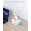 imageExtension Cord 6 Ft HANYCONY Surge Protector Power Strip Long Cord 8 Outlets 4 USB Ports2 USB C Wall Mount 1080J Surge Protection Desk Charging Station for for Home Office Dorm Room EssentialsWhitePD 30W
