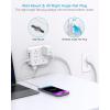 imageExtension Cord 6 Ft HANYCONY Surge Protector Power Strip Long Cord 8 Outlets 4 USB Ports2 USB C Wall Mount 1080J Surge Protection Desk Charging Station for for Home Office Dorm Room EssentialsWhite