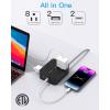 imageExtension Cord 6 Ft HANYCONY Surge Protector Power Strip Long Cord 8 Outlets 4 USB Ports2 USB C Wall Mount 1080J Surge Protection Desk Charging Station for for Home Office Dorm Room EssentialsBlack