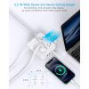 imageExtension Cord 6 Ft HANYCONY Surge Protector Power Strip Long Cord 8 Outlets 4 USB Ports2 USB C Wall Mount 1080J Surge Protection Desk Charging Station for for Home Office Dorm Room EssentialsWhite