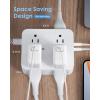 imageExtension Cord 6 Ft HANYCONY Surge Protector Power Strip Long Cord 8 Outlets 4 USB Ports2 USB C Wall Mount 1080J Surge Protection Desk Charging Station for for Home Office Dorm Room EssentialsWhite