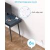 imageFlat Extension Cord 10 Ft HANYCONY Ultra Thin Flat Plug Power Strip 3 Outlets 3 USB Ports2 USB C Desk Charging Station Power Strip with No Surge Protector for Cruise Ship Dorm Room EssentialsWhite