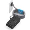 imageFlat Extension Cord 10 Ft HANYCONY Ultra Thin Flat Plug Power Strip 3 Outlets 3 USB Ports2 USB C Desk Charging Station Power Strip with No Surge Protector for Cruise Ship Dorm Room EssentialsBlack
