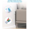 imageFlat Plug Power Strip HANYCONY Ultra Thin Extension Cord 6 Outlets 3 USB Ports2 USB C 5ft Multiple Outlet Extender with Wall Mount No Surge Protector for Dorm Room Cruise Travel EssentialsWhite