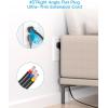 imageFlat Plug Power Strip HANYCONY Ultra Thin Extension Cord 6 Outlets 3 USB Ports2 USB C 5ft Multiple Outlet Extender with Wall Mount No Surge Protector for Dorm Room Cruise Travel EssentialsBlack
