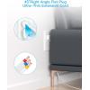 imageFlat Plug Power Strip HANYCONY Ultra Thin Extension Cord 6 Outlets 3 USB Ports2 USB C 5ft Multiple Outlet Extender with Wall Mount No Surge Protector for Dorm Room Cruise Travel EssentialsWhite