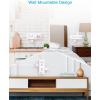 imageFlat Plug Power Strip HANYCONY Ultra Thin Extension Cord 6 Outlets 3 USB Ports2 USB C 5ft Multiple Outlet Extender with Wall Mount No Surge Protector for Dorm Room Cruise Travel EssentialsWhite