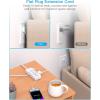 imageFlat Plug Power Strip HANYCONY Ultra Thin Extension Cord 6 Outlets 3 USB Ports2 USB C 5ft Multiple Outlet Extender with Wall Mount No Surge Protector for Dorm Room Cruise Travel EssentialsWhite