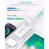 imageMulti Plug Outlet Extender HANYCONY 6 Electrical Outlet Splitter 3 USB Ports2 USB C Power Strip Multiple Wall Outlet Adapter Expander for Home Office Travel College Dorm Room Essentials White