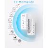 imageMulti Plug Outlet Extender HANYCONY 6 Electrical Outlet Splitter 3 USB Ports2 USB C Power Strip Multiple Wall Outlet Adapter Expander for Home Office Travel College Dorm Room Essentials White