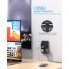 imageOutlet Extender with Night Light HANYCONY Multi Plug Outlet USB Wall Charger Surge Protector 4 USB Ports1 USB C Power Strip Electrical Outlet Splitter Expander for Home Office Dorm Room ETLBlack