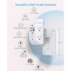 imageOutlet Extender with Night Light HANYCONY Multi Plug Outlet USB Wall Charger Surge Protector 4 USB Ports1 USB C Power Strip Electrical Outlet Splitter Expander for Home Office Dorm Room ETLWhite