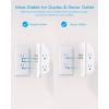 imageOutlet Extender with Night Light HANYCONY Multi Plug Outlet USB Wall Charger Surge Protector 4 USB Ports1 USB C Power Strip Electrical Outlet Splitter Expander for Home Office Dorm Room ETLWhite