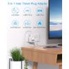 imageUS to Japan Plug Adapter HANYCONY Japan Power Travel Adpter with 2 Outlets 3 USB Ports2 USB C Type A Plug Adapter for Amercian USA to Japanese China Canada Mexico Philippines PeruType L  Italy Chile