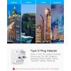 imageUS to Japan Plug Adapter HANYCONY Japan Power Travel Adpter with 2 Outlets 3 USB Ports2 USB C Type A Plug Adapter for Amercian USA to Japanese China Canada Mexico Philippines PeruType G  UK Ireland