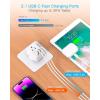 imageUS to Japan Plug Adapter HANYCONY Japan Power Travel Adpter with 2 Outlets 3 USB Ports2 USB C Type A Plug Adapter for Amercian USA to Japanese China Canada Mexico Philippines PeruType G  UK Ireland