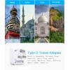 imageUS to Japan Plug Adapter HANYCONY Japan Power Travel Adpter with 2 Outlets 3 USB Ports2 USB C Type A Plug Adapter for Amercian USA to Japanese China Canada Mexico Philippines PeruType D  India Maldives