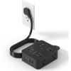 image10 Ft Power Strip Long Cord HANYCONY Extension Cord Surge Protector with Flat Plug 8 Outlets 4 USB Charging Station2 USB C Wall Multiple Plug Outlet Extender for Home Office Desk5Ft