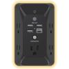 imageOutlet Extender with Night Light HANYCONY Multi Plug Outlet USB Wall Charger Surge Protector 4 USB Ports1 USB C Power Strip Electrical Outlet Splitter Expander for Home Office Dorm Room ETLBlack