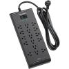 imagePower Strip 10 Ft HANYCONY Surge Protector with 16 Outlets 4 USB Ports2 USB C Flat Plug Heavy Duty Extension Cord 2700 Joules Wall Mount for Home Office ETL Listed BlackBlack