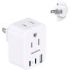 imageUS to Japan Plug Adapter HANYCONY Japan Power Travel Adpter with 2 Outlets 3 USB Ports2 USB C Type A Plug Adapter for Amercian USA to Japanese China Canada Mexico Philippines PeruType A  Japan USA China