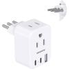 imageUS to Japan Plug Adapter HANYCONY Japan Power Travel Adpter with 2 Outlets 3 USB Ports2 USB C Type A Plug Adapter for Amercian USA to Japanese China Canada Mexico Philippines PeruType L  Italy Chile