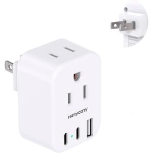 imageUS to Japan Plug Adapter HANYCONY Japan Power Travel Adpter with 2 Outlets 3 USB Ports2 USB C Type A Plug Adapter for Amercian USA to Japanese China Canada Mexico Philippines PeruType A  Japan USA China