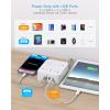 image10Ft Extension Cord with Multiple Outlets Surge Protector Power Strip 10 Ft Cord 8 Outlets 4 USB Ports2 USB C Flat Outlet Extender Desk Charging Station for Home Office College Dorm Essentials