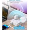 image10Ft Extension Cord with Multiple Outlets Surge Protector Power Strip 10 Ft Cord 8 Outlets 4 USB Ports2 USB C Flat Outlet Extender Desk Charging Station for Home Office College Dorm Essentials